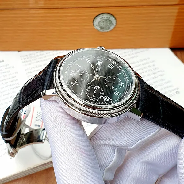 Đồng Hồ Nam Tissot Automatic T045.427.16.053.00 Bridgeport Chronograph Gent Màu Đen