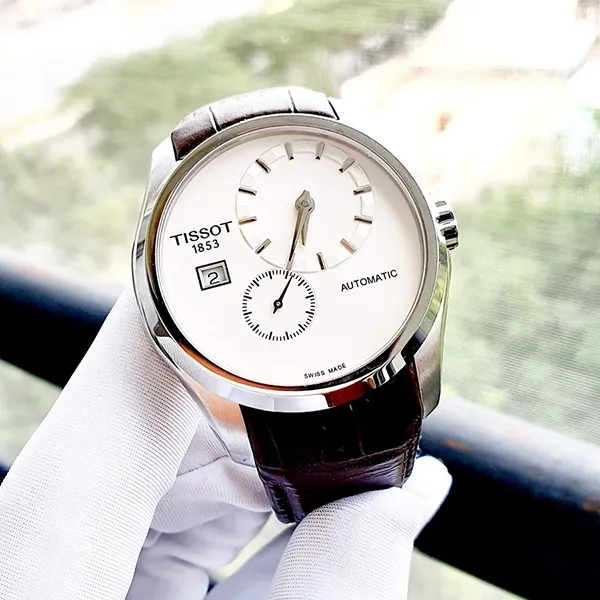 Đồng Hồ Nam Tissot Couturier T035.428.16.031.00 Auto Watch 39mm Màu Nâu Trắng