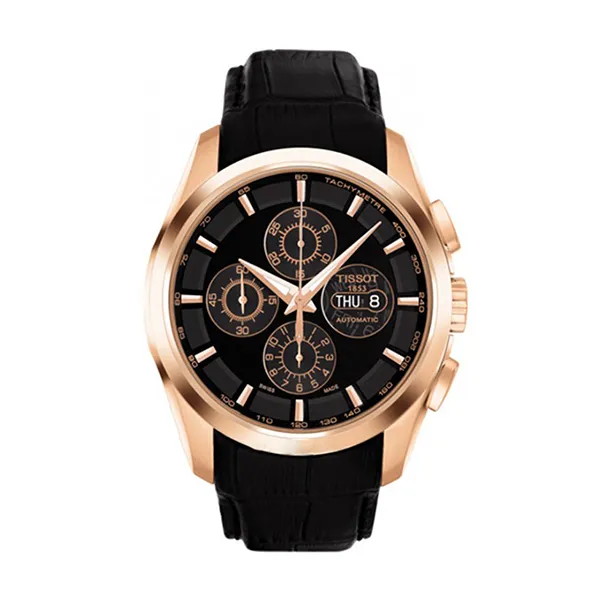 Đồng Hồ Nam Tissot Couturier T035.614.36.051.00 (T0356143605100) Màu Đen/ Vàng Hồng
