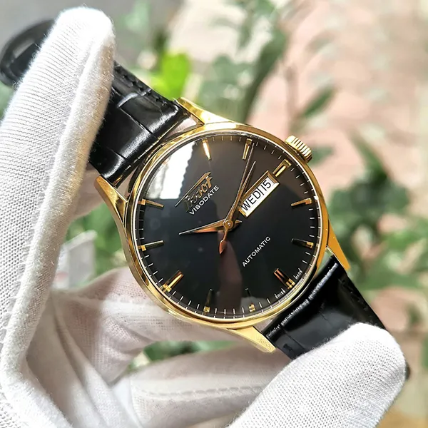 Đồng Hồ Nam Tissot Heritage Visodate Automatic T019.430.36.051.01 Màu Đen Vàng