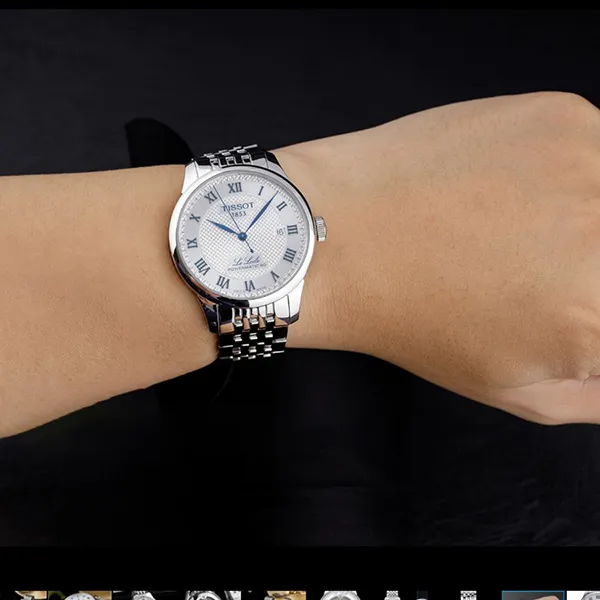 Đồng Hồ Nam Tissot Le Locle Powermatic 80 20th Anniversary T006.407.11.033.03 Màu Bạc (Tặng Kèm Dây Da)