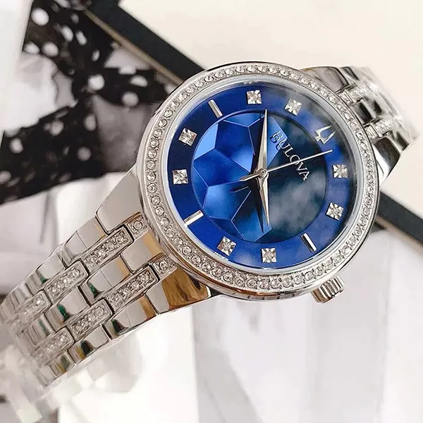 Đồng Hồ Nữ Bulova Watch 96L276 Màu Xanh Bạc