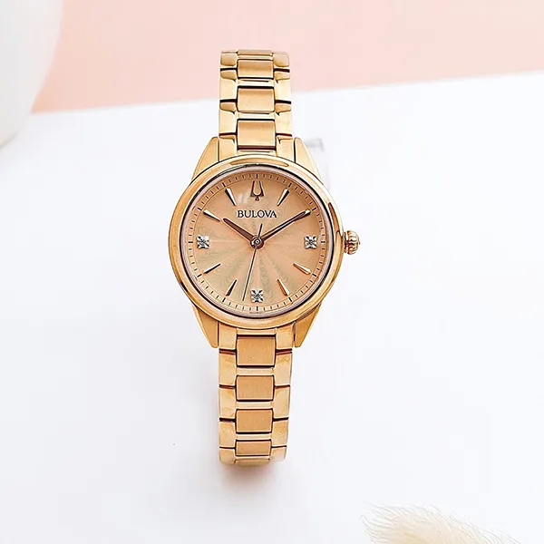 Đồng Hồ Nữ Bulova Watch 97P151 Màu Vàng Hồng
