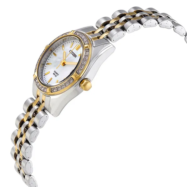 Đồng Hồ Nữ Citizen Quartz Crystal Ladies Watch EU6064-54D Màu Vàng - Bạc