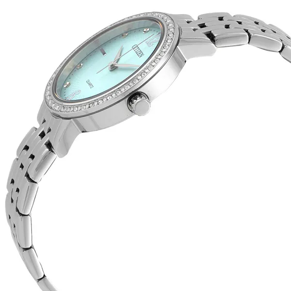 Đồng Hồ Nữ Citizen Quartz Watch EL3100-55X Màu Xanh Bạc