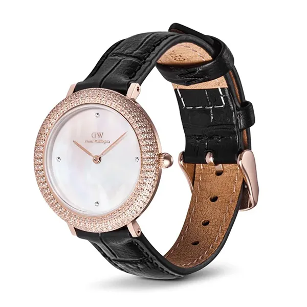 Đồng Hồ Nữ Daniel Wellington Crystal Bezel DW00100827 Màu Đen