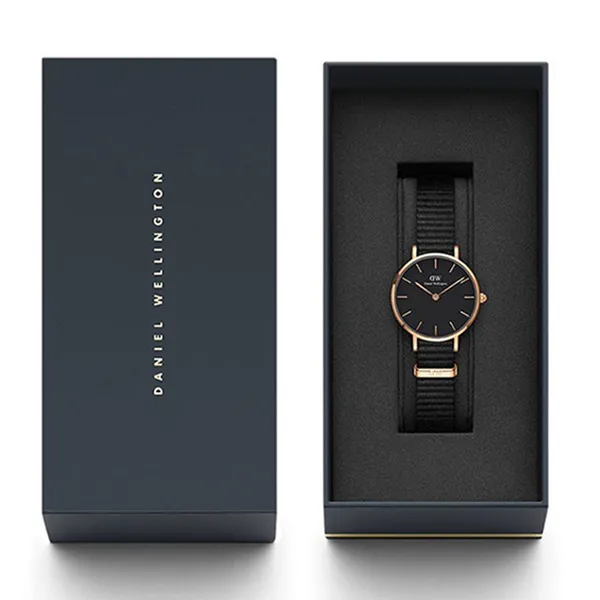 Đồng Hồ Nữ Daniel Wellington DW00100247 Petite Cornwall 28mm Màu Đen