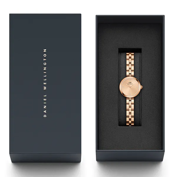 Đồng Hồ Nữ Daniel Wellington DW00100720 Elan Lumine 22 RG Unitone 22mm Màu Vàng Hồng