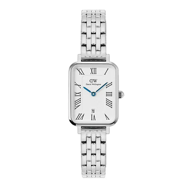 Đồng hồ Nữ Daniel Wellington Link Quadro Roman Numerals Màu Bạc