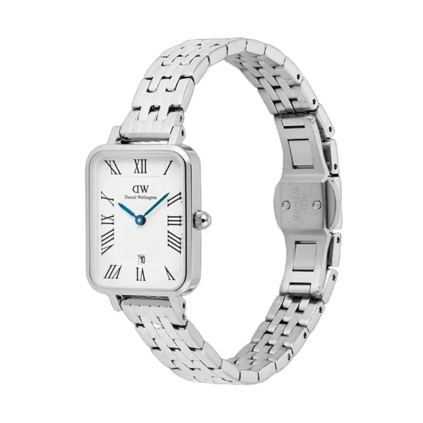 Đồng hồ Nữ Daniel Wellington Link Quadro Roman Numerals Màu Bạc