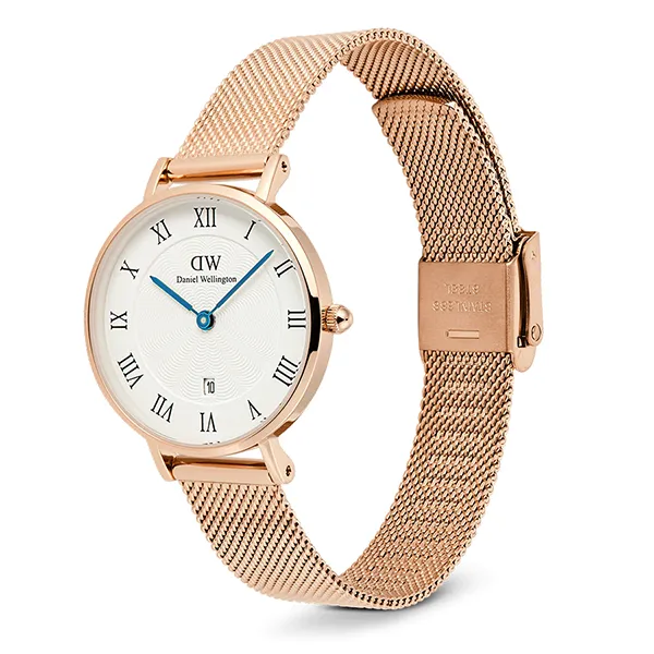 Đồng Hồ Nữ Daniel Wellington Petite Roman Numerals DW00100856 Màu Vàng Hồng