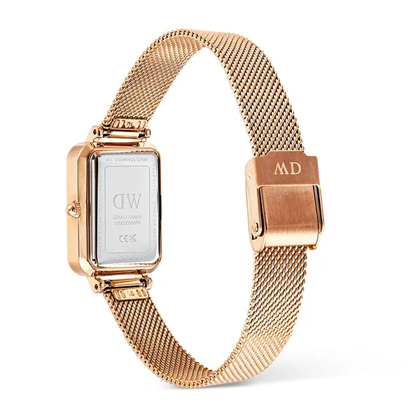 Đồng Hồ Nữ Daniel Wellington Quadro Melrose Roman Numerals Date DW00100860 Màu Vàng Hồng