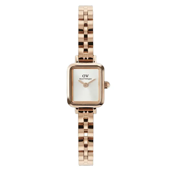 Đồng Hồ Nữ Daniel Wellington Quadro Mini Arch 3-Link White Sunray Màu Vàng Hồng