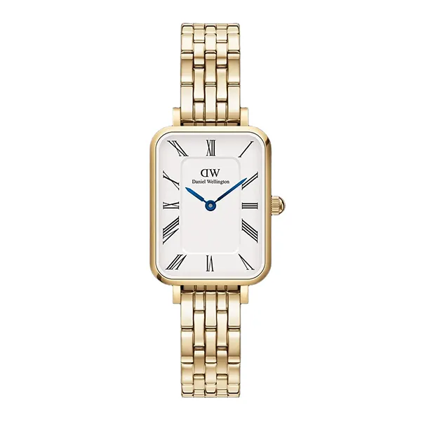 Đồng Hồ Nữ Daniel Wellington Quadro Roman Numerals 5 Link Màu Vàng Trắng