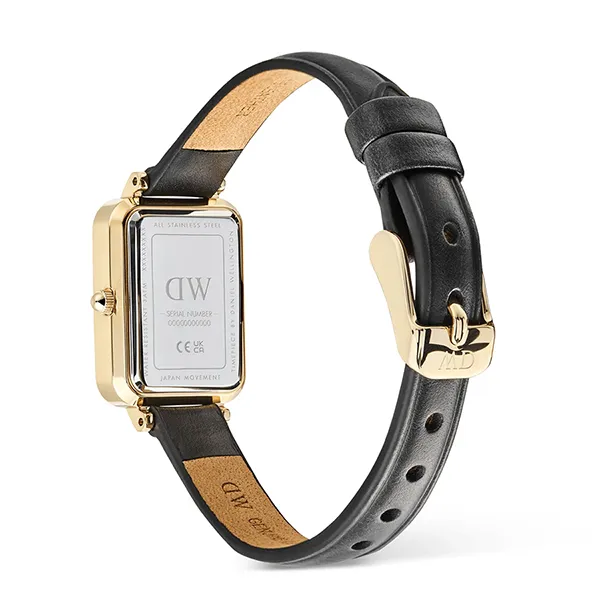 Đồng Hồ Nữ Daniel Wellington Quadro Roman Numerals Date Sheffield DW00100865 Màu Đen
