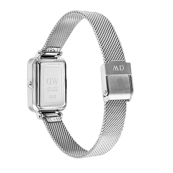 Đồng hồ Nữ Daniel Wellington Quadro Sterling Roman Numerals Date Màu Bạc