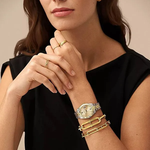 Đồng Hồ Nữ Fossil Scarlette ES4949 Màu Vàng Bạc