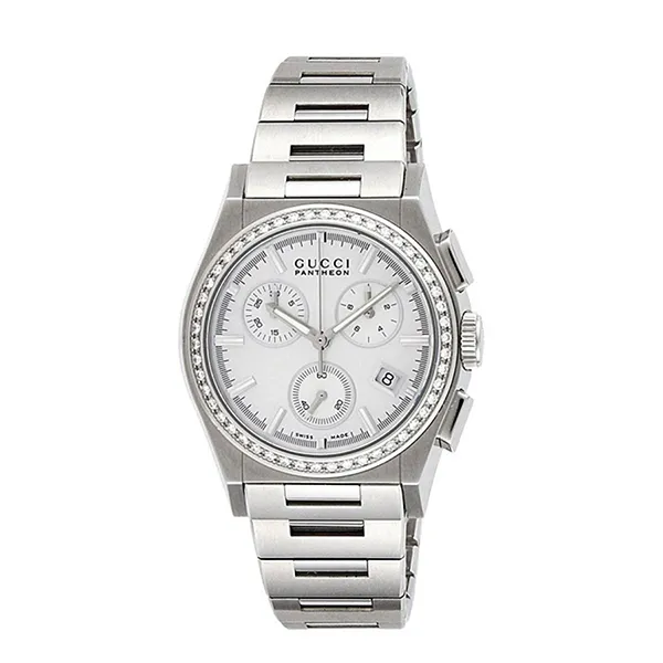 Đồng Hồ Nữ Gucci 115 Pantheon YA115408 Màu Bạc