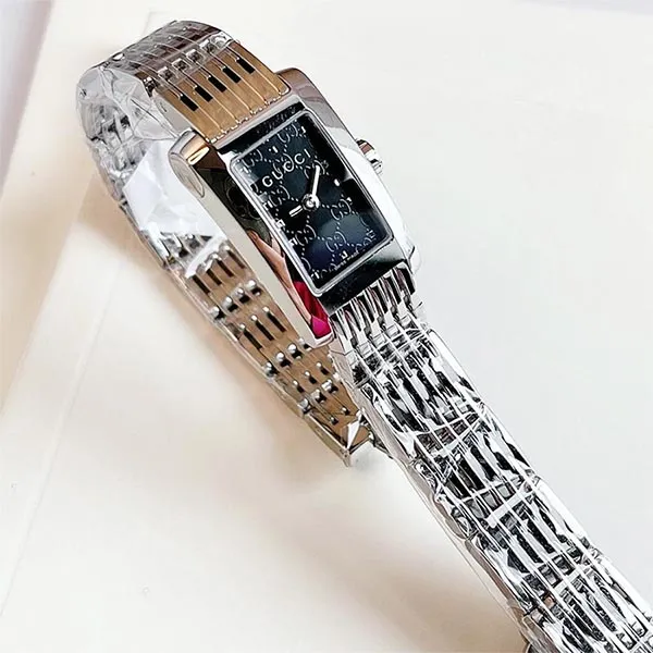Đồng Hồ Nữ Gucci Quartz Silver Tone YA086514 Màu Bạc - Đen