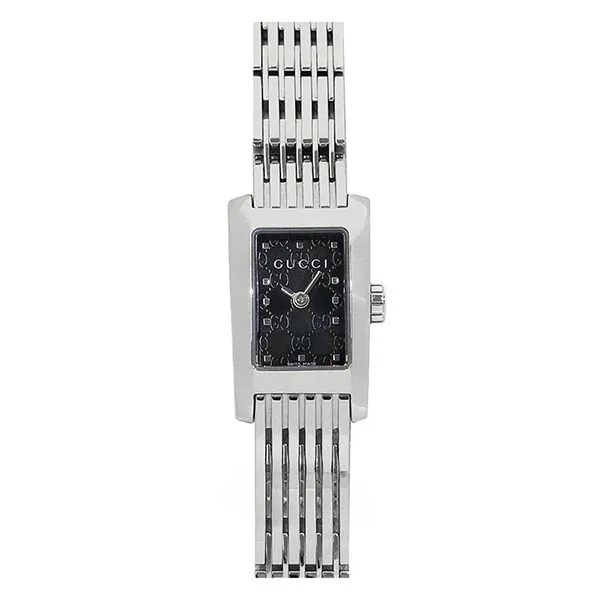 Đồng Hồ Nữ Gucci Quartz Silver Tone YA086514 Màu Bạc - Đen