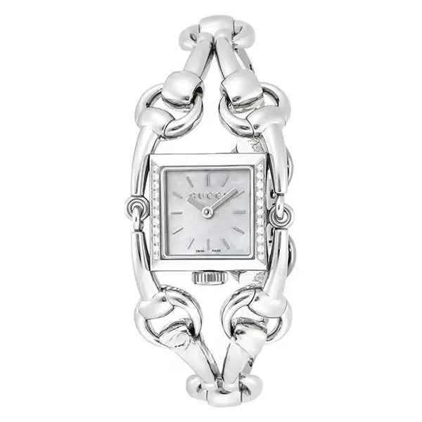 Đồng Hồ Nữ Gucci Quartz Silver Tone YA116505 Màu Bạc