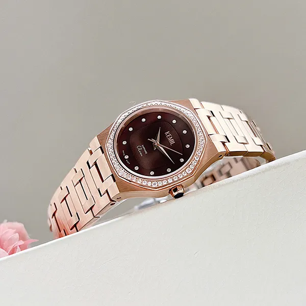Đồng Hồ Nữ Kemil Melania SS 2025 Màu Vàng Hồng