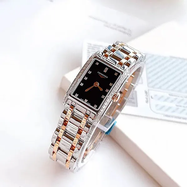 Đồng Hồ Nữ Longines L5.512.5.59.7 Dolce Vita Quartz Màu Bạc Đen