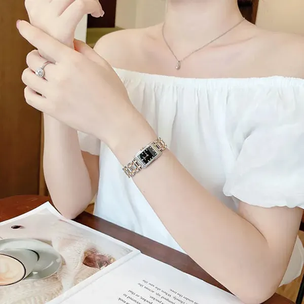 Đồng Hồ Nữ Longines L5.512.5.59.7 Dolce Vita Quartz Màu Bạc Đen
