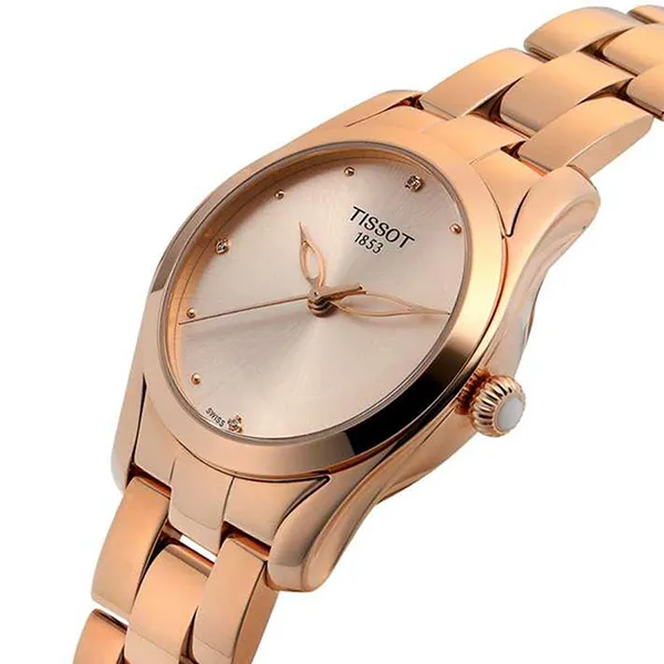 Đồng Hồ Nữ Mathey Tissot T-Wave T112.210.33.456.00 Màu Vàng Hồng