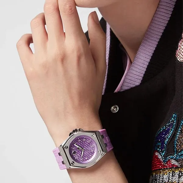 Đồng Hồ Nữ Philipp Plein PWJAA0222 Plein Extreme Lady Ladies Watch Màu Bạc Tím