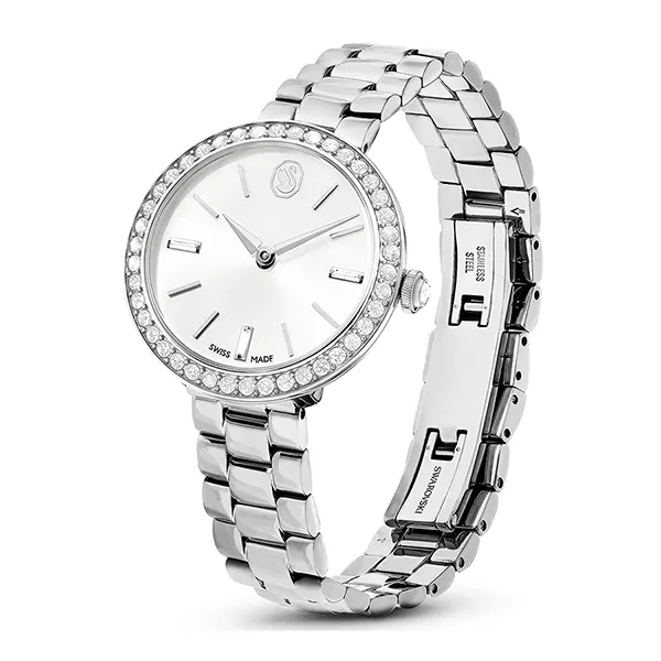 Đồng Hồ Nữ Swarovski Certa Watch Swiss Made, Metal bracelet, Silver tone, Stainless Steel 5672998 Màu Bạc
