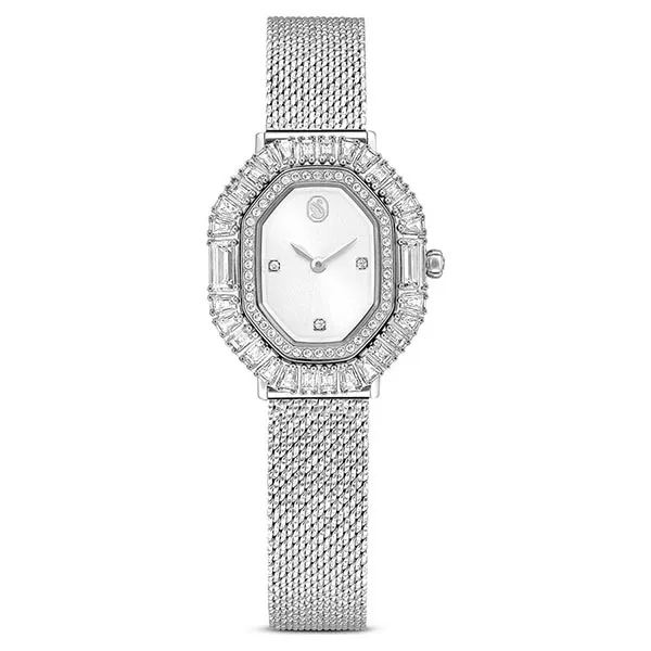 Đồng Hồ Nữ Swarovski Matrix Octagon Watch Metal Bracelet, Silver Tone, Stainless Steel 5732498 Màu Bạc
