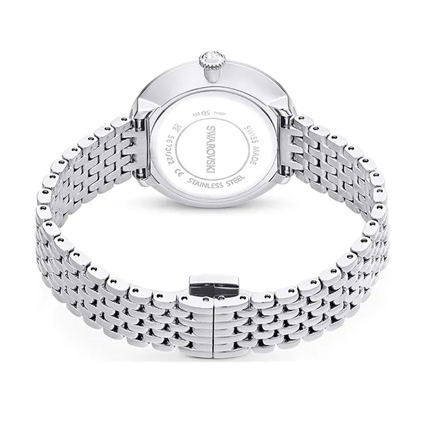 Đồng Hồ Nữ Swarovski Matrix Tennis 7-Link Watch Swiss Made Metal Bracelet Silver Tone Stainless Steel 5673022 Màu Bạc Trắng