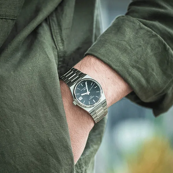 Đồng Hồ Nữ Tissot PRX Powermatic 80 35mm T137.207.11.091.00 (T1372071109100) Màu Xanh Bạc