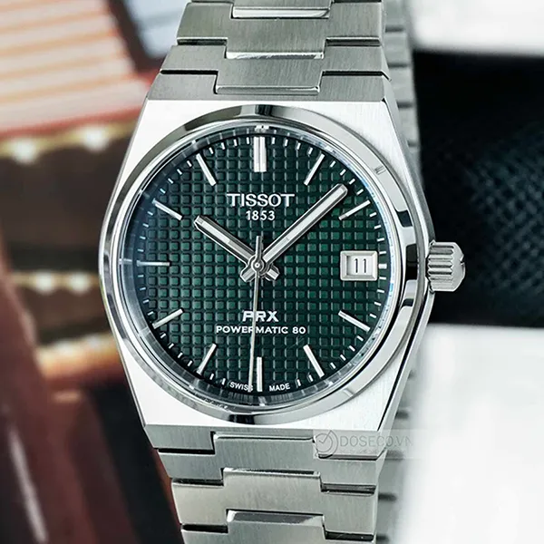 Đồng Hồ Nữ Tissot PRX Powermatic 80 35mm T137.207.11.091.00 (T1372071109100) Màu Xanh Bạc