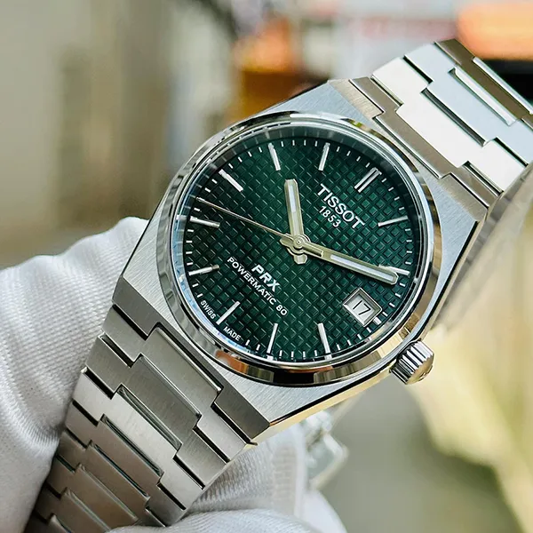 Đồng Hồ Nữ Tissot PRX Powermatic 80 35mm T137.207.11.091.00 (T1372071109100) Màu Xanh Bạc