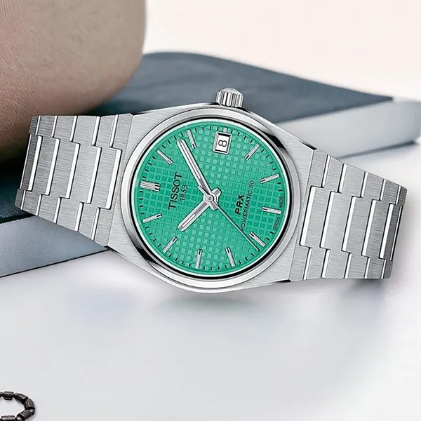 Đồng Hồ Nữ Tissot PRX Powermatic 80 35mm T137.207.11.091.01 (T1372071109101) Màu Xanh Bạc