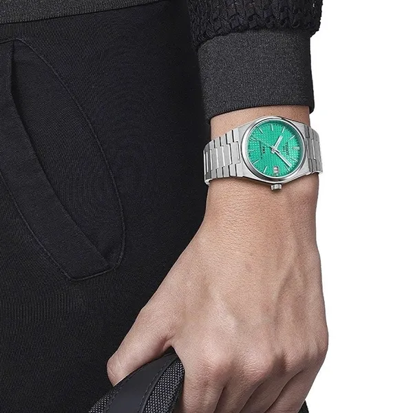 Đồng Hồ Nữ Tissot PRX Powermatic 80 35mm T137.207.11.091.01 (T1372071109101) Màu Xanh Bạc