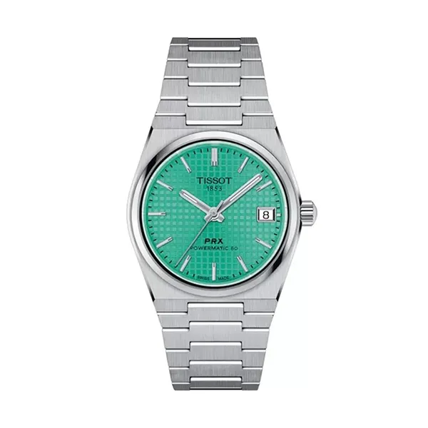 Đồng Hồ Nữ Tissot PRX Powermatic 80 35mm T137.207.11.091.01 (T1372071109101) Màu Xanh Bạc