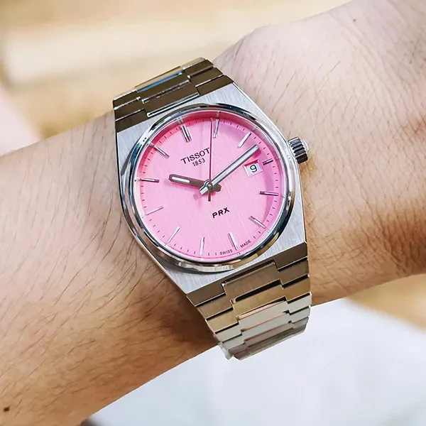 Đồng Hồ Nữ Tissot PRX T137.210.11.331.00 (T1372101133100) Màu Hồng Bạc