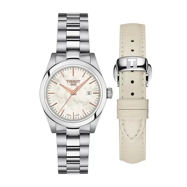 Đồng Hồ Nữ Tissot T132.010.11.111.00 Màu Bạc (Tặng Dây Da)