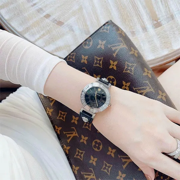 Đồng Hồ Nữ Versace Quartz VEVG00120 Màu Đen - Bạc