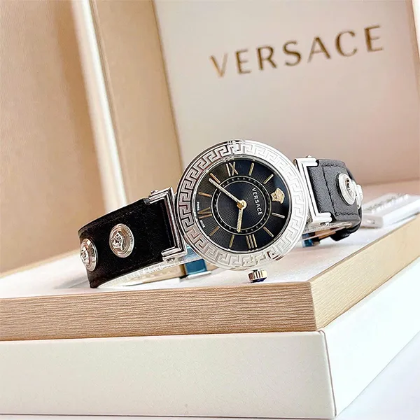 Đồng Hồ Nữ Versace Quartz VEVG00120 Màu Đen - Bạc