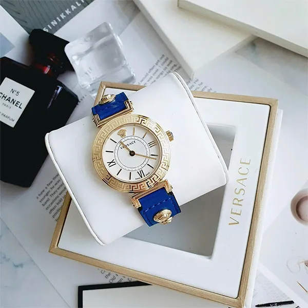 Đồng Hồ Nữ Versace Quartz VEVG00320 Màu Xanh - Vàng