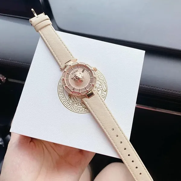 Đồng Hồ Nữ Versus By Versace Quartz VSPQ16121 Màu Kem/ Vàng Hồng