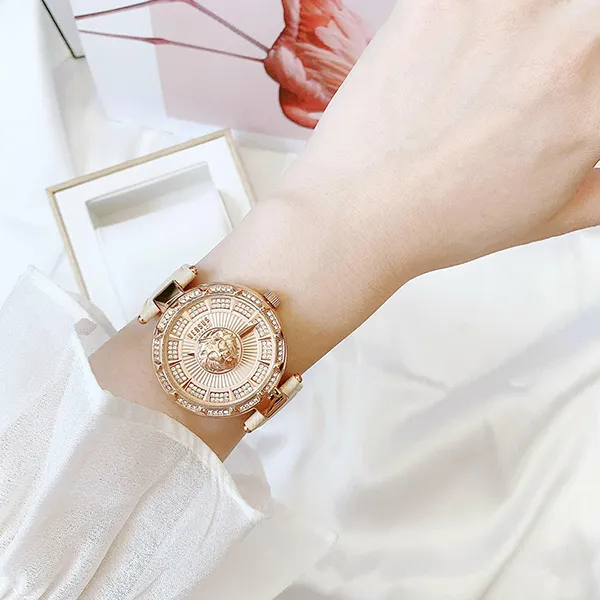 Đồng Hồ Nữ Versus By Versace Quartz VSPQ16121 Màu Kem/ Vàng Hồng