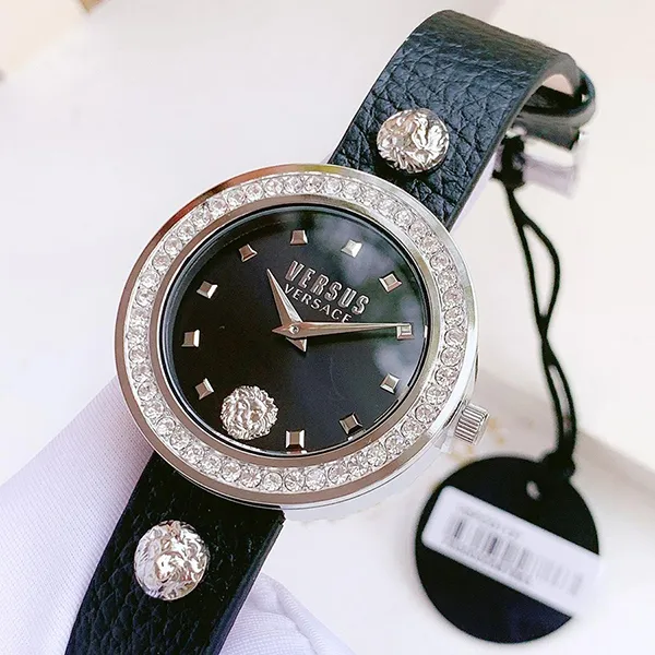 Đồng Hồ Nữ Versus By Versace Swarovski Crystal VSPCG1121 Màu Đen