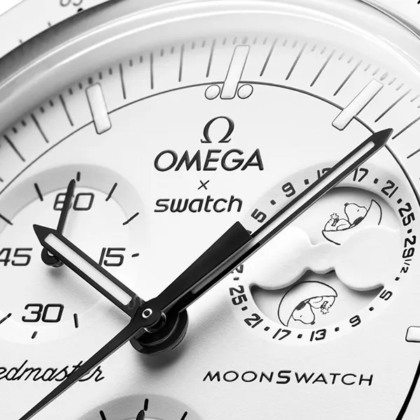 Đồng Hồ Omega x Swatch Mission To The Moonphase Full Moon SO33W700 Màu Trắng
