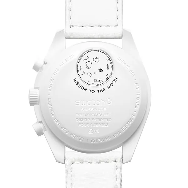 Đồng Hồ Omega x Swatch Mission To The Moonphase Full Moon SO33W700 Màu Trắng