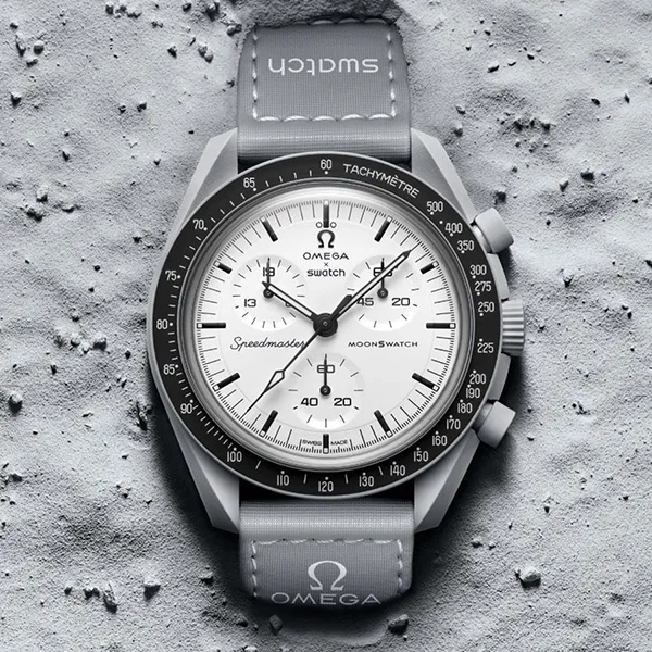 Đồng Hồ Omega x Swatch Moonswatch 1965 SO33M106 Màu Xám